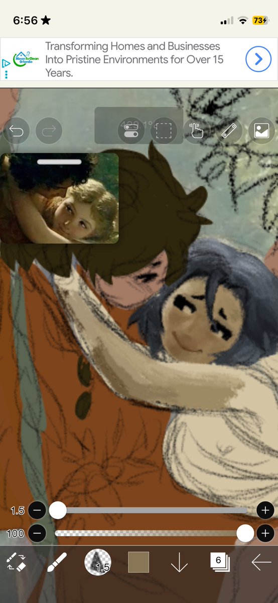 etherealitian's tweet image. Only wip you guys are getting on the painting