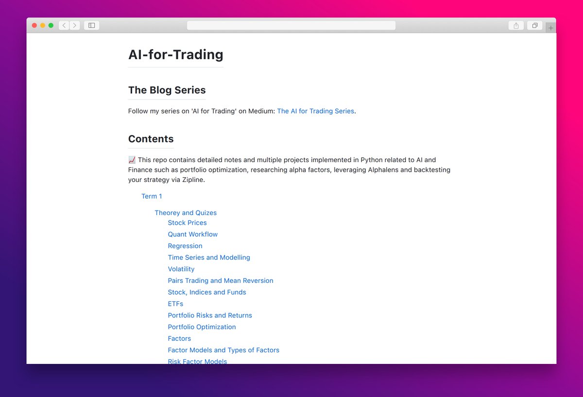 essamamdani's tweet image. AI-for-Trading  
#aifortrading #trading #portfoliooptimization