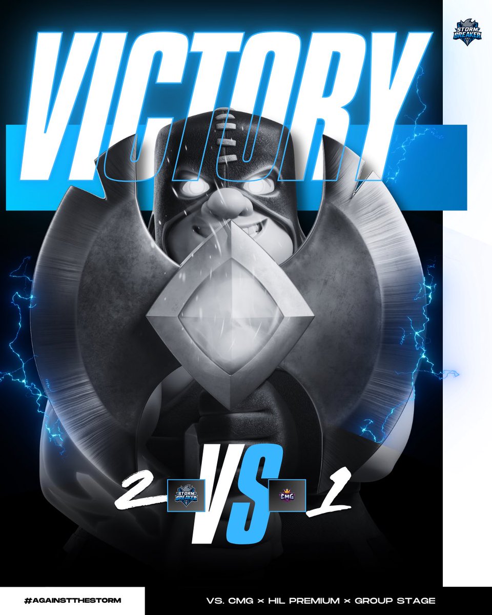 Stormbreaker (@crstormbreaker) on Twitter photo #CR | RESULT
🏆| <a href="/HILeagueCR/">Hades Inferno League</a>
🎗| Group Stage
🆚| <a href="/CMG_EsportsCR/">CMG E-Sport</a>
✅| Result: 2 - 1
🏅| MVP: <a href="/MemasosXD1/">MARVIN</a>
<a href="/MemasosXD1/">MARVIN</a> joined to dominate!
Reverse sweeped the Koth and then finished the duel for the win 🔥🔥
5-0 what a performance 💪
#Stormbreakers #ClashRoyale #Victory #CR | RESULT
🏆| <a href="/HILeagueCR/">Hades Inferno League</a>
🎗| Group Stage
🆚| <a href="/CMG_EsportsCR/">CMG E-Sport</a>
✅| Result: 2 - 1
🏅| MVP: <a href="/MemasosXD1/">MARVIN</a>
<a href="/MemasosXD1/">MARVIN</a> joined to dominate!
Reverse sweeped the Koth and then finished the duel for the win 🔥🔥
5-0 what a performance 💪
#Stormbreakers #ClashRoyale #Victory