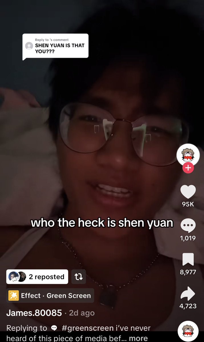 my new favorite development on tiktok is this random dude with immaculate shen yuan vibes to the point the svsss fandom found him and bullied him into reading the novel, all whole absolutely not beating the shen yuan allegations