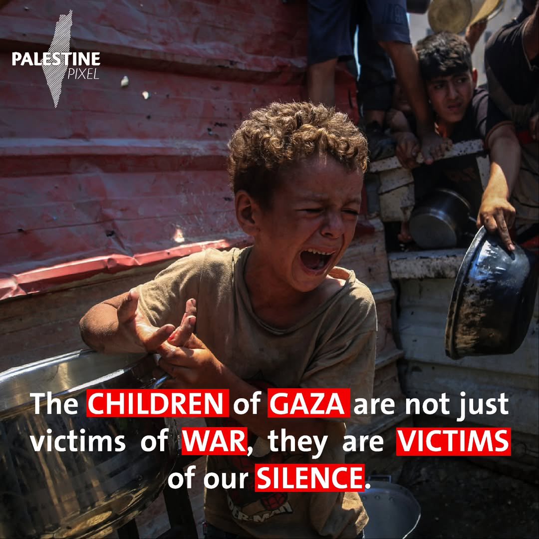 The children of Gaza are not just victims of war - they are victims of our silence.
Their pain is not a distant story; it's a cry for humanity.
How many more tears before the world listens?