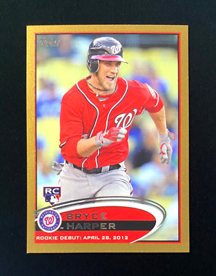 nothingbutcard's tweet image. ⭐️2012 Topps Bryce Harper #US183 GOLD Rookie Card_/2012🟥MINT #ad #thehobby cardpromoter.com/2025/07/27/bas…