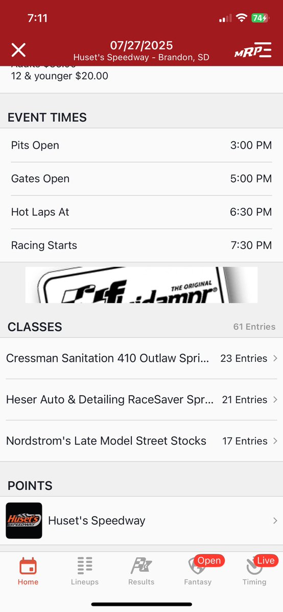 ThonuesJason1's tweet image. Sign in @HusetsSpeedway