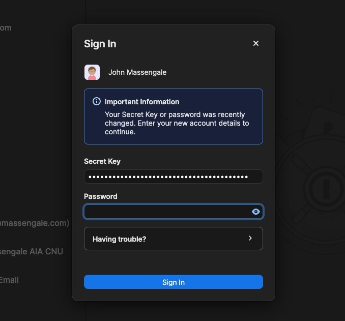 jmassengale's tweet image. Did someone hack @1Password? My account has a very suspicious error message, I cannot sign into the Community Forum, and I get no response from tech support.