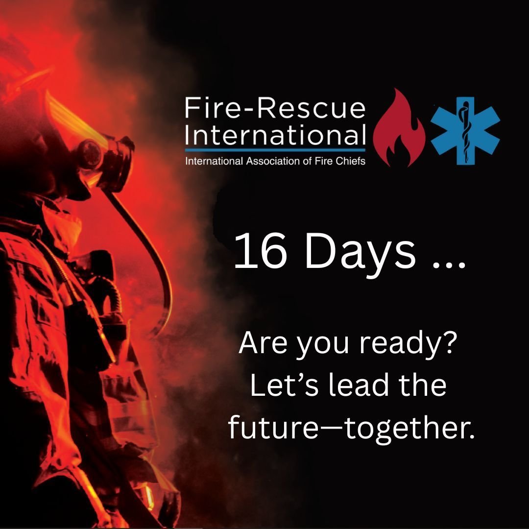 IAFC's tweet image. The countdown to FRI is on! In just over two weeks, fire and EMS leaders will gather in Orlando for Fire-Rescue International 2025. Join us. iafc.org/fri
Don’t get FOMO—be part of the conversations, connections, and innovations shaping the future of the fire service.