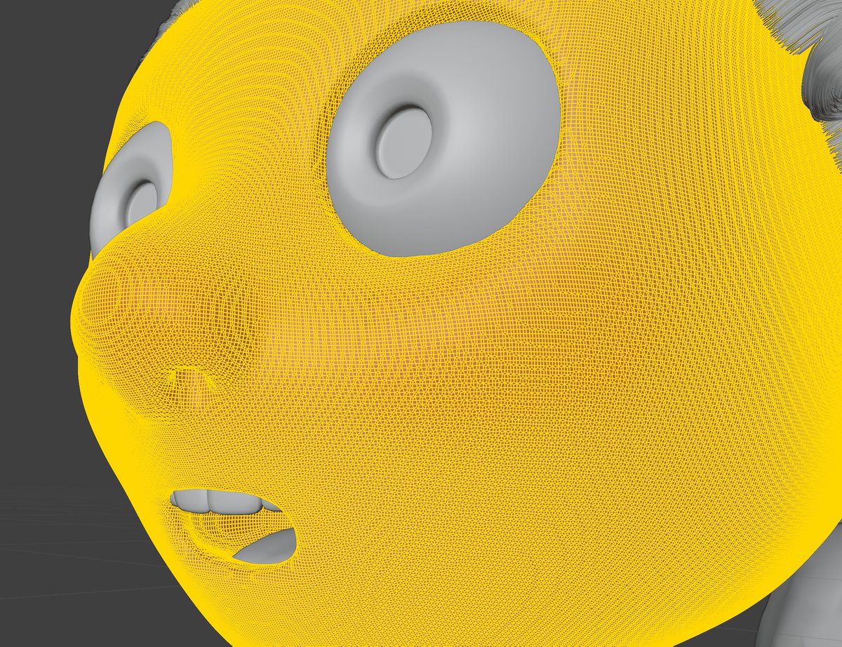 andrewpprice's tweet image. Luca fanart in Blender. I won&apos;t retopo it you can&apos;t make me. #b3d