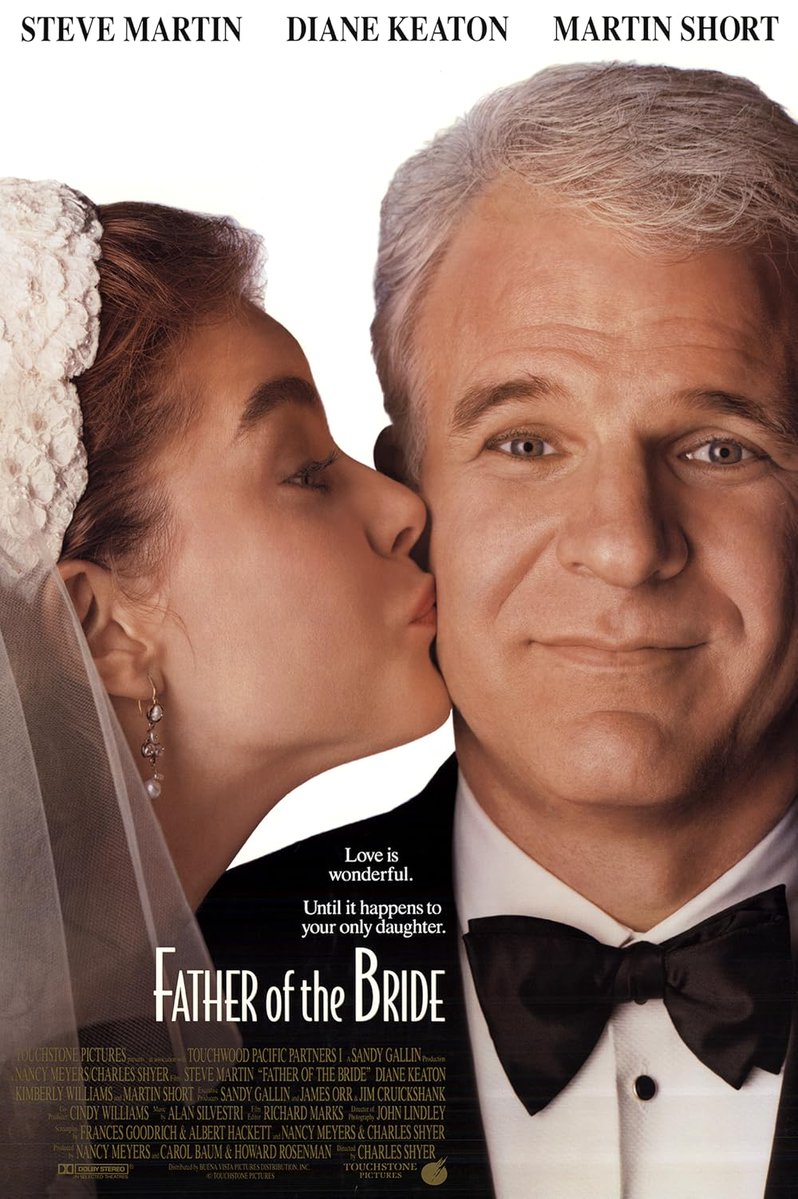 JayBobbin1's tweet image. Neat to see the #SteveMartin remake of #FatherOfTheBride getting an @ABCNetwork run tonight. Easily one of his best movies, perfectly tailored to him by Nancy Meyers (who worked with him again on the sequel and "It’s Complicated") and the late Charles Shyer.