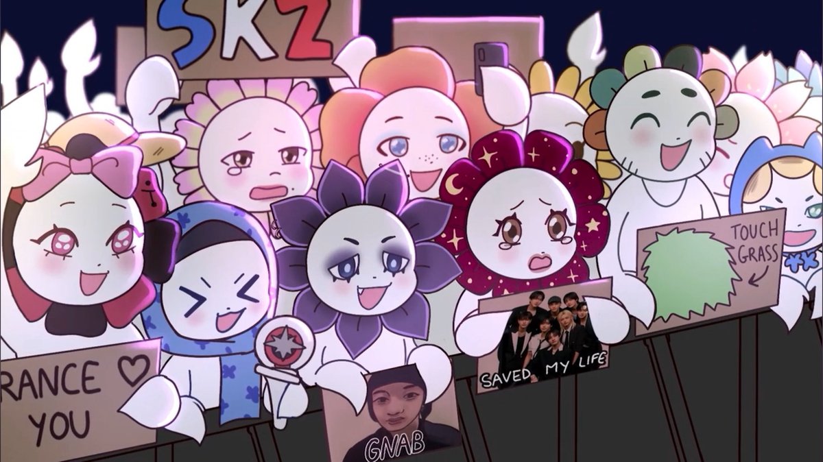 gnabnahc97chris's tweet image. i laughed so hard when i saw touch grass and gnab on the fan project!!! they were so real for this 😭😭😭