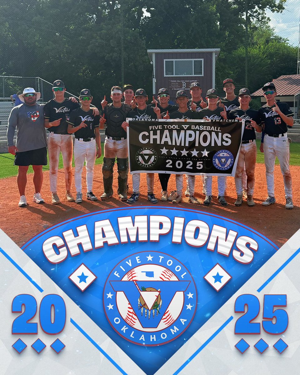Five Tool Oklahoma (@fivetoolok) on Twitter photo 🏆CHAMPIONS🏆
Congrats to <a href="/OK_MMWBaseball/">MMW OKLAHOMA</a> 2026 on winning the 17U/18U Division of the <a href="/FiveTool/">Five Tool Baseball</a> Oklahoma Finale!
#WatchEm 🏆CHAMPIONS🏆
Congrats to <a href="/OK_MMWBaseball/">MMW OKLAHOMA</a> 2026 on winning the 17U/18U Division of the <a href="/FiveTool/">Five Tool Baseball</a> Oklahoma Finale!
#WatchEm