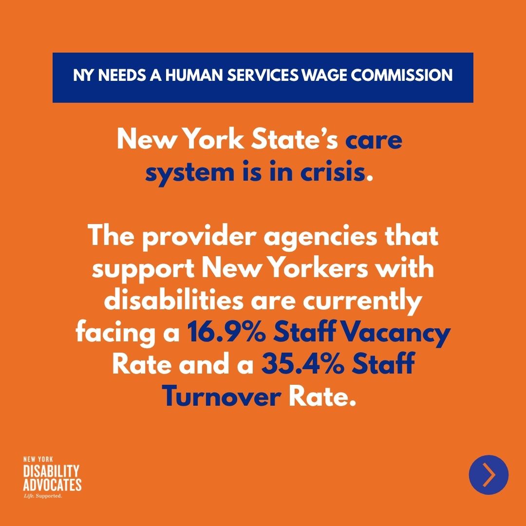 NYDisabilityAdv's tweet image. A Human Services Wage Commission could be the game-changer New York’s care system needs because supporting the people who care for others isn’t optional, it’s essential.
#InvestInMe #InvestInUs