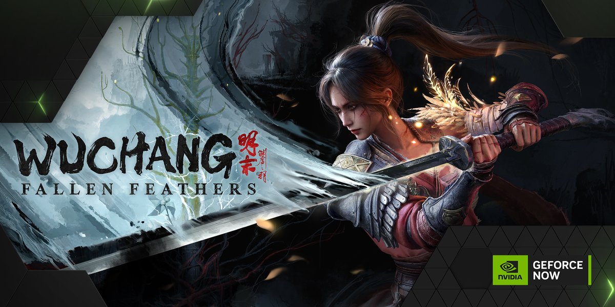 WUCHANG: Fallen Feathers (@playwuchang) on Twitter photo WUCHANG: Fallen Feathers is now streaming on #GeForceNOW sharpen your edge in the cloud ☁️⚔️
<a href="/NVIDIAGFN/">🌩️ NVIDIA GeForce NOW</a> WUCHANG: Fallen Feathers is now streaming on #GeForceNOW sharpen your edge in the cloud ☁️⚔️
<a href="/NVIDIAGFN/">🌩️ NVIDIA GeForce NOW</a>