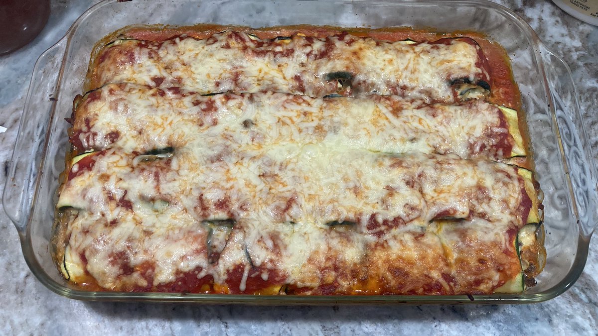 NoticerJohn2024's tweet image. Zucchini lasagna rolls