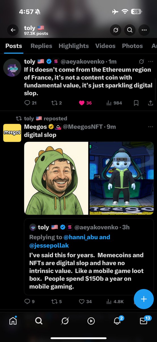 SpiderCrypto0x's tweet image. Digital $slop looking like a movement