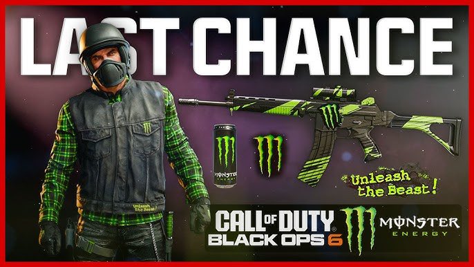 TheBO6CODSHOP's tweet image. AVAILABLE NOW: The new Combat Flannel Monster Energy Skin Bundle! 💚

It contains:

“Combat Flannel&quot; Operator Outfit
&quot;Extended Energy&quot; Weapon Blueprint
“Ice Cold Bling&quot; Weapon Charm

GET IT NOW: codrewards.store/products/rare-…