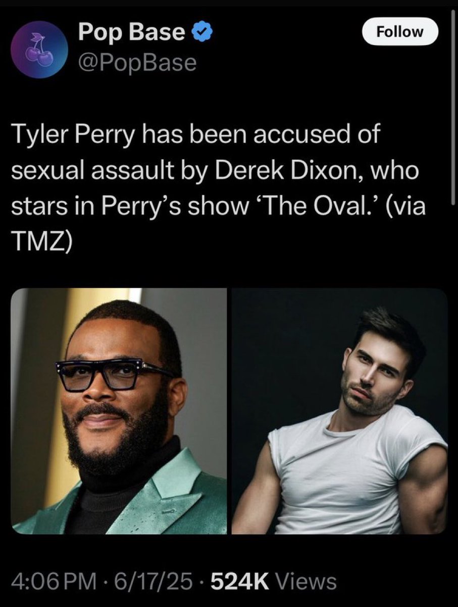 Pop culture isn’t usually my thing, but Derek Dixon has receipts. Nobody should have to work under those conditions. 

This story has been swept under the rug pretty quickly, but I hope Tyler Perry pays dearly for this one.