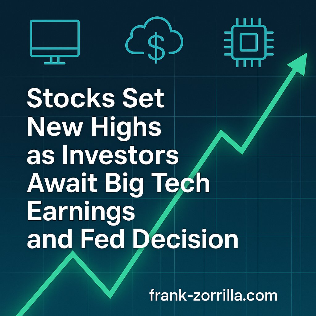 ZorTrades's tweet image. 📈 Stocks Set New Highs as Investors Await Big Tech Earnings and Fed Decision
Last week, the S&P 500 & Nasdaq hit fresh records, led by tech and standout movers like $OPEN.
All eyes are on mega-cap earnings & the Fed this week—get my full recap here:
👉 frankzorrilla.substack.com/p/wall-street-…