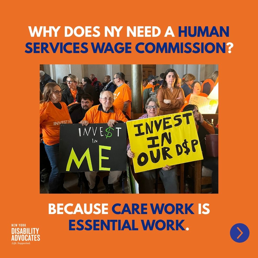 NYDisabilityAdv's tweet image. A Human Services Wage Commission could be the game-changer New York’s care system needs because supporting the people who care for others isn’t optional, it’s essential.
#InvestInMe #InvestInUs