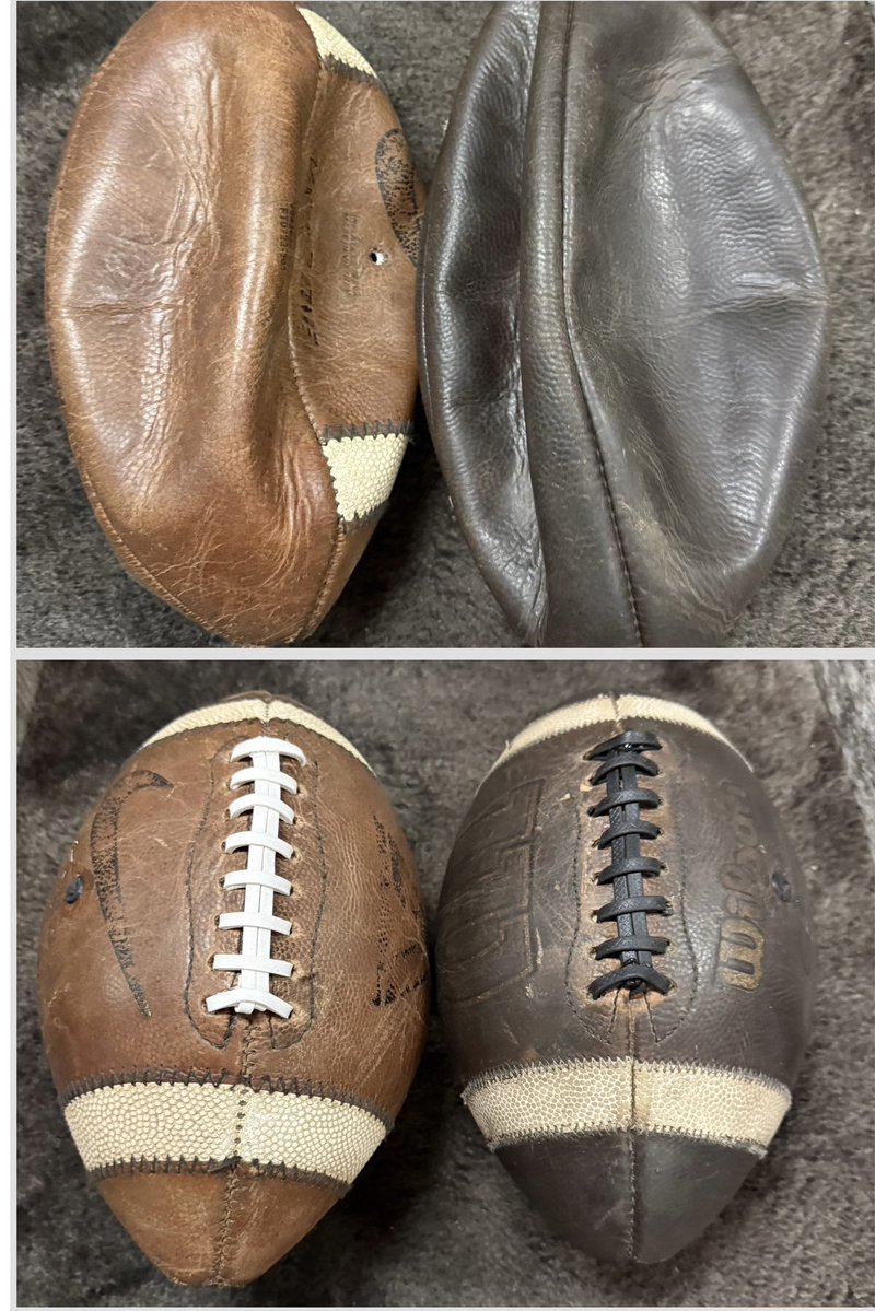 Coachsedfb's tweet image. 2 footballs repaired for a QB client in California.  If you need this service, contact me.
CoachSedFBRepair.com