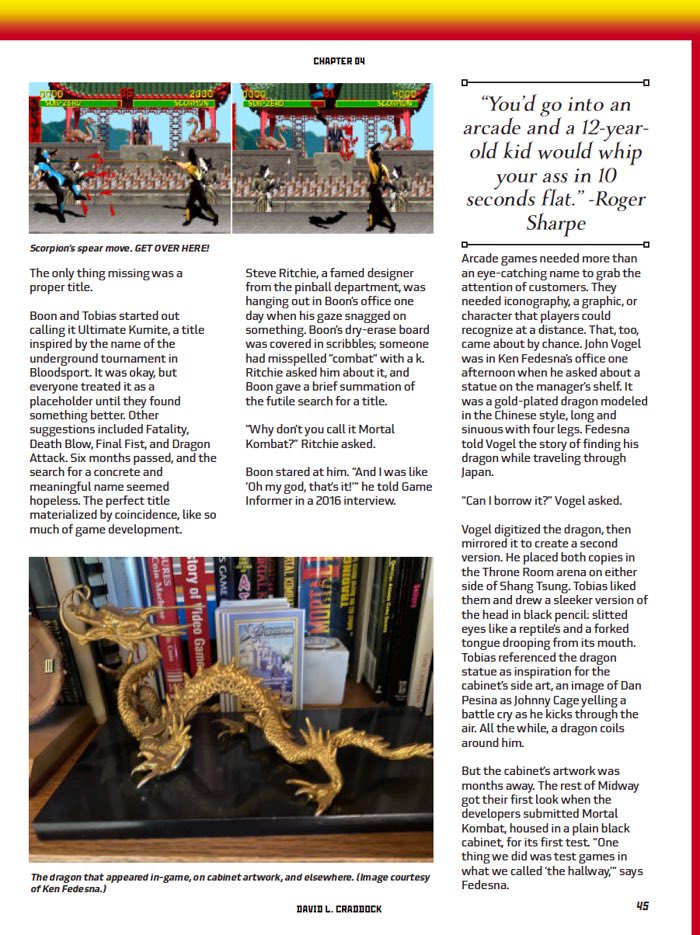 Draft 1 of Ultimate Long Live #MortalKombat🐉📖 is komplete!  Here are more screen grabs from the book. Next up: editing.

Digital and physical editions will be available to purchase after Kickstarter backers receive theirs.