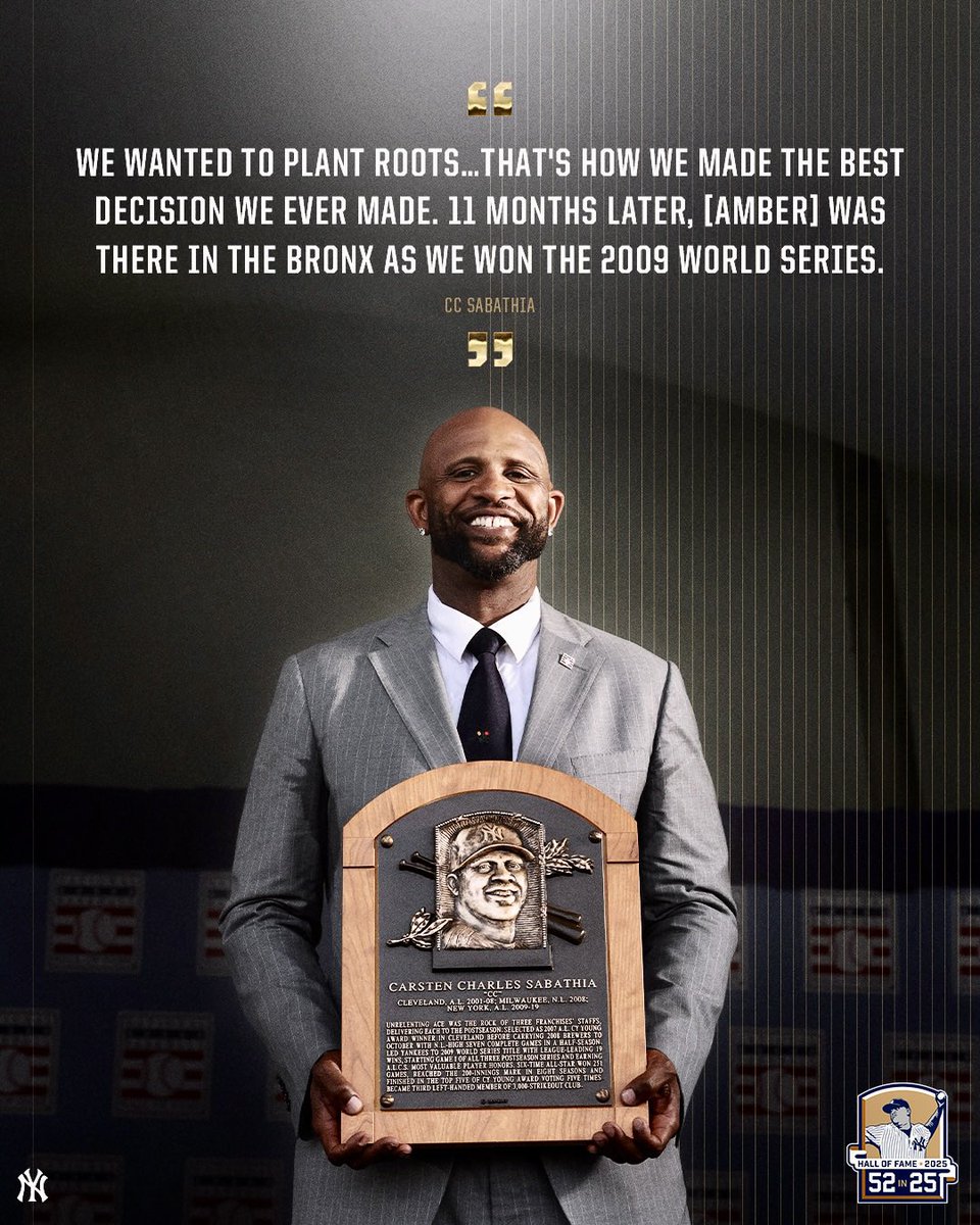 The Bronx is home. And now, Cooperstown is, too. 

#LegaCCy | <a href="/CC_Sabathia/">CC Sabathia</a>