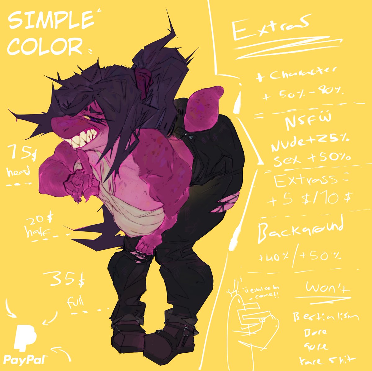 Teguimor's tweet image. Comisiones abiertas, dm&apos;s aquí o en Discord