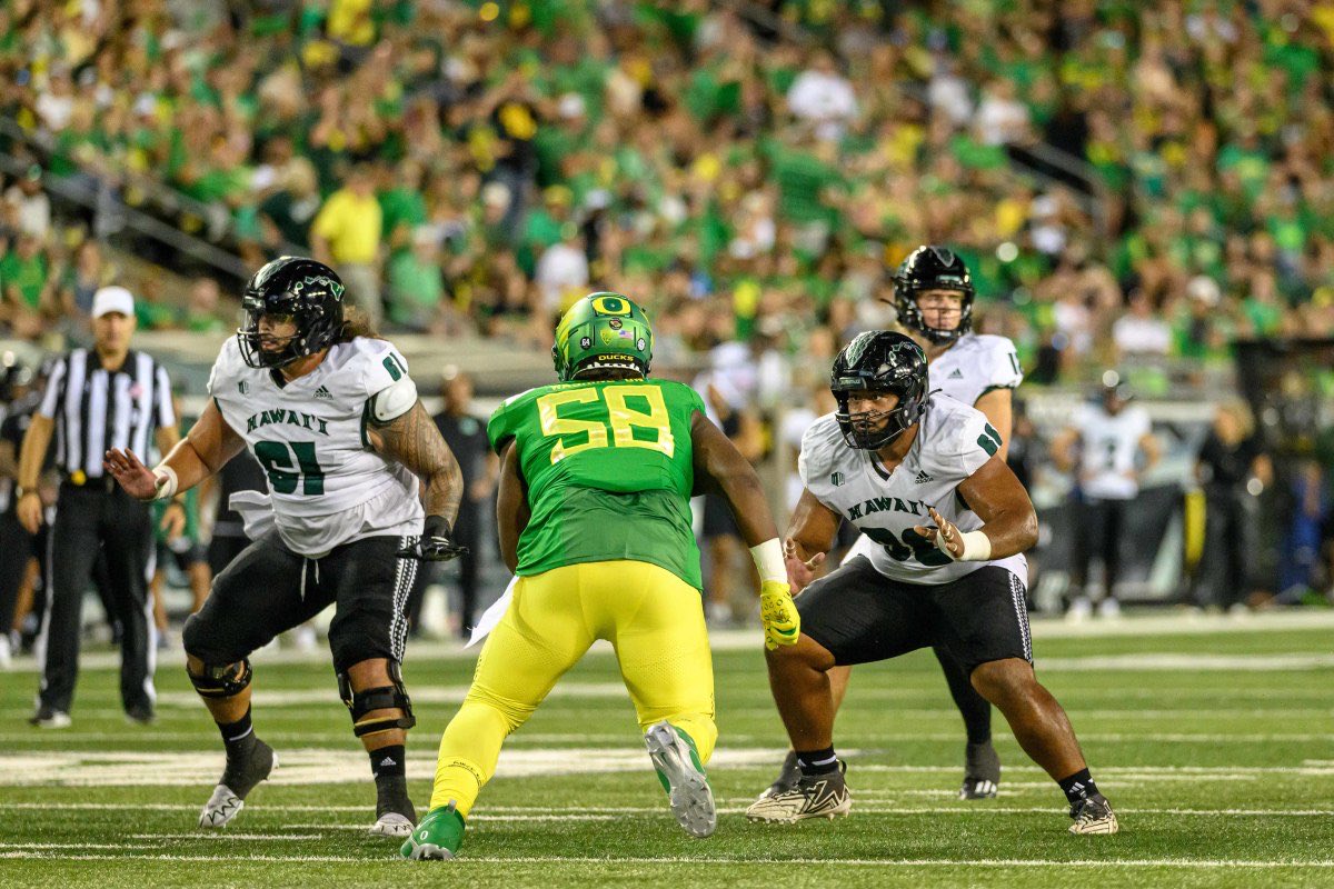 Continuing this series, we’ll take a look at some players poised to breakout in 2025 and elevate their draft stock for the 2026 NFL Draft.

Next up,

DL AMauri Washington- Oregon 🦆 

🧵
