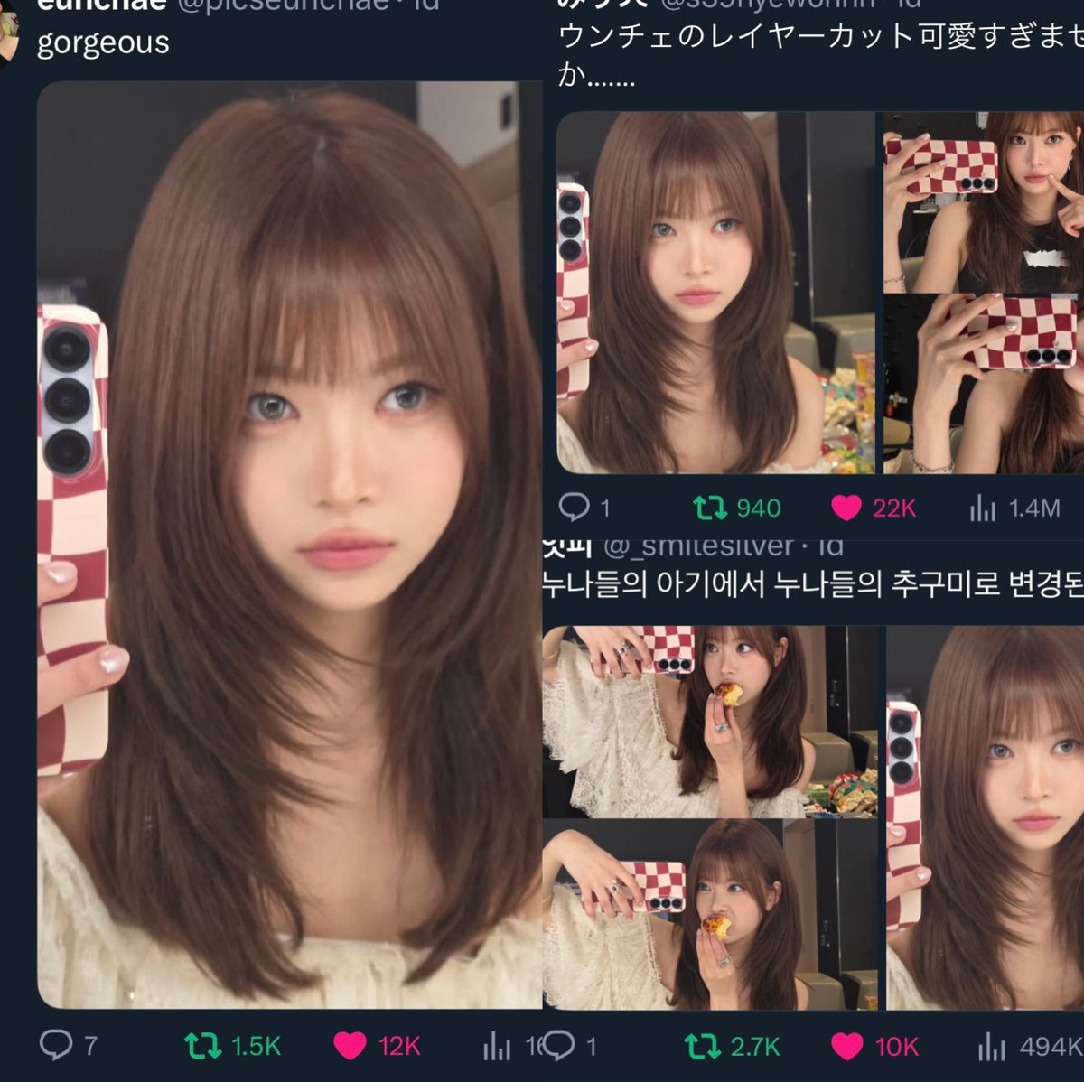 blancsserafim's tweet image. another hair another hit, love that for her 💅