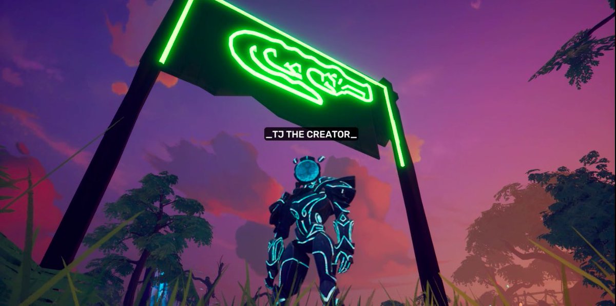 tjthecreator_'s tweet image. Can wait to build an art gallery on @OthersideMeta maybe something very retrowave vibes ✍🏾 🔥