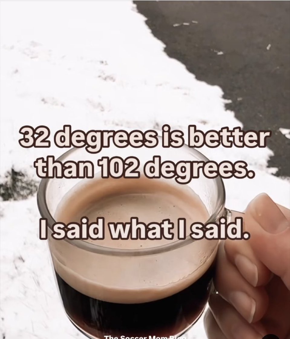 Cold is better!