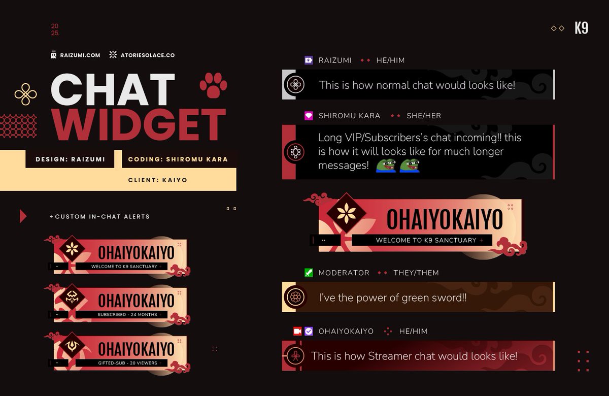 raizumii's tweet photo. 🧧🐾 Chat Widget #Kaiyo #ENVtuber https://t.co/yidXIGnssS