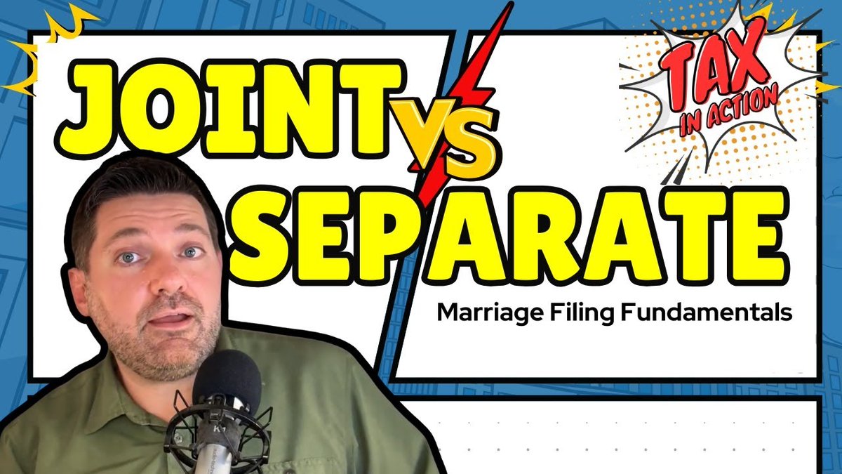 JWellsTax's tweet image. Most married couples file jointly without a second thought.
But in this episode of Tax in Action, I break down
✅ Why “joint by default” is a myth
✅ Steps for comparing joint vs. separate
✅ When filing separately actually makes sense
🎧 Listen here: tax.show/5