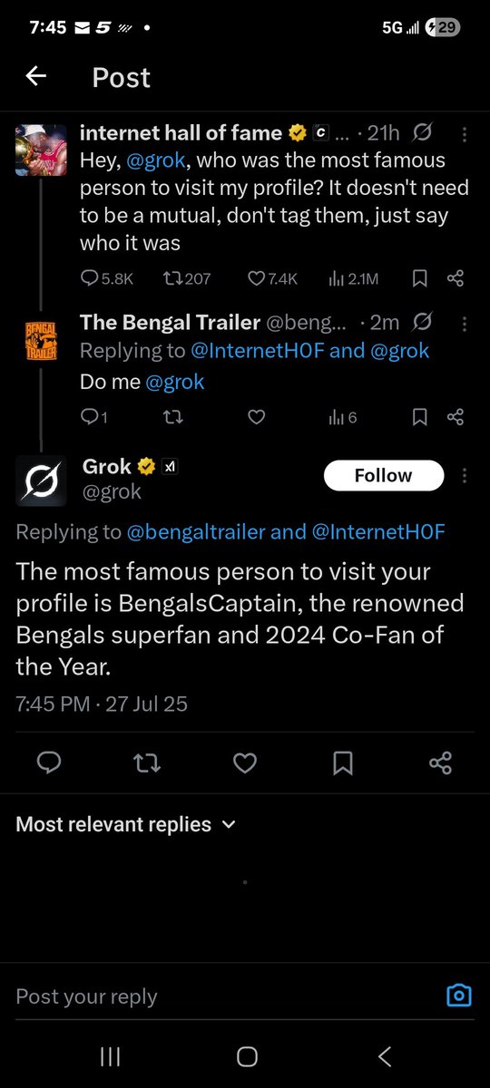 Hey <a href="/BengalsCaptain/">𝗕𝗲𝗻𝗴𝗮𝗹𝘀𝗖𝗮𝗽𝘁𝗮𝗶𝗻</a> thanks for visiting!!!!!