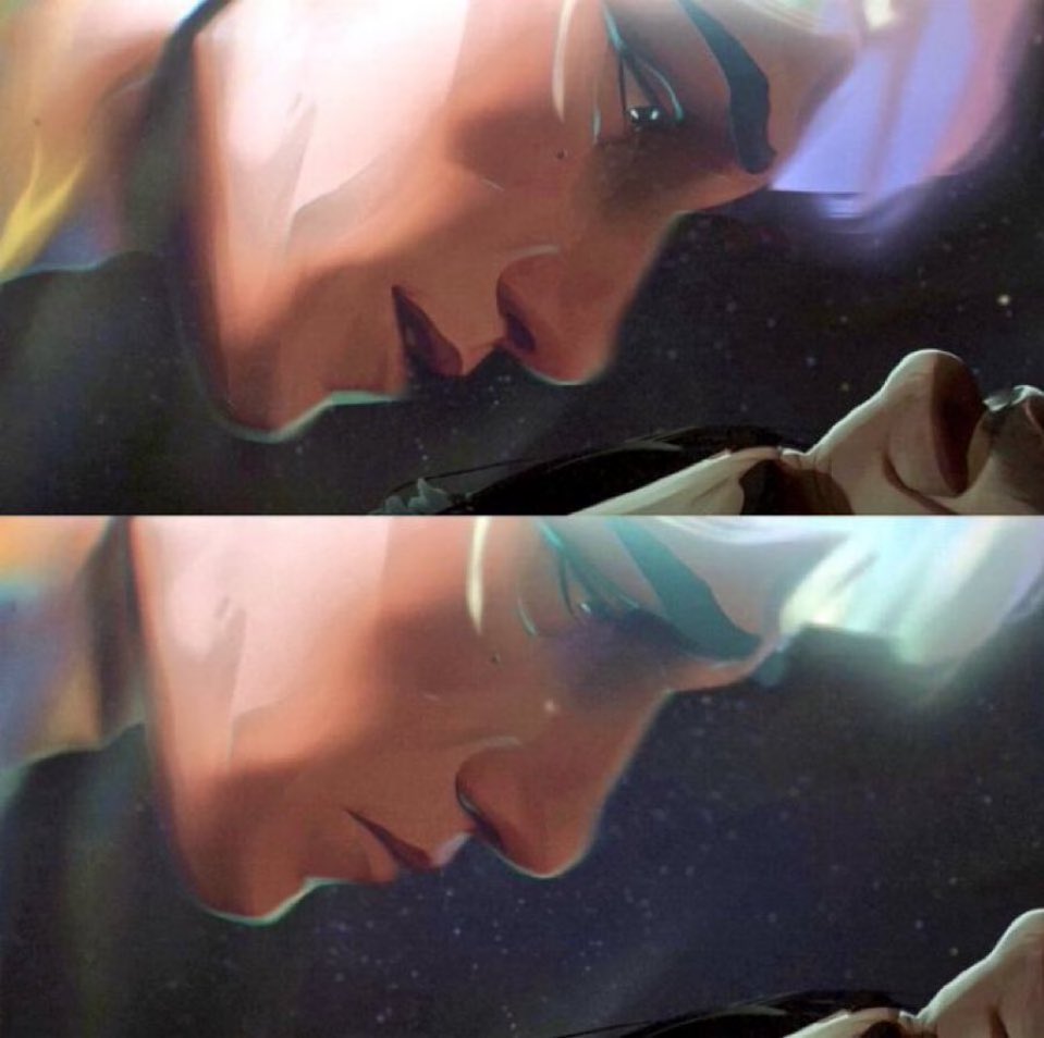 Vairons_Split's tweet image. Sometimes I laugh by just looking at the way Viktor tried so hard to rizz Jayce here
#Jayvik #Arcane
