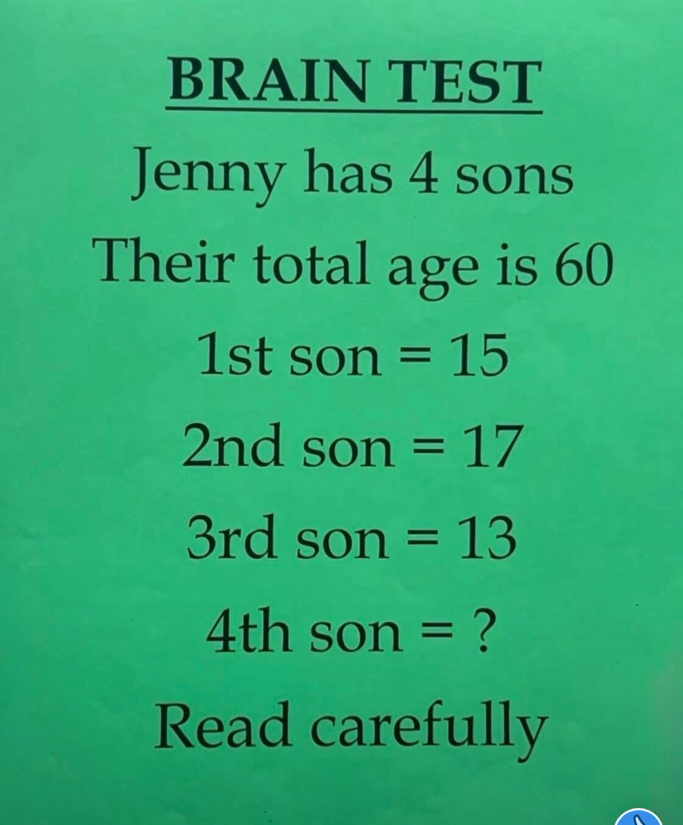 Test your brain 🧠  …