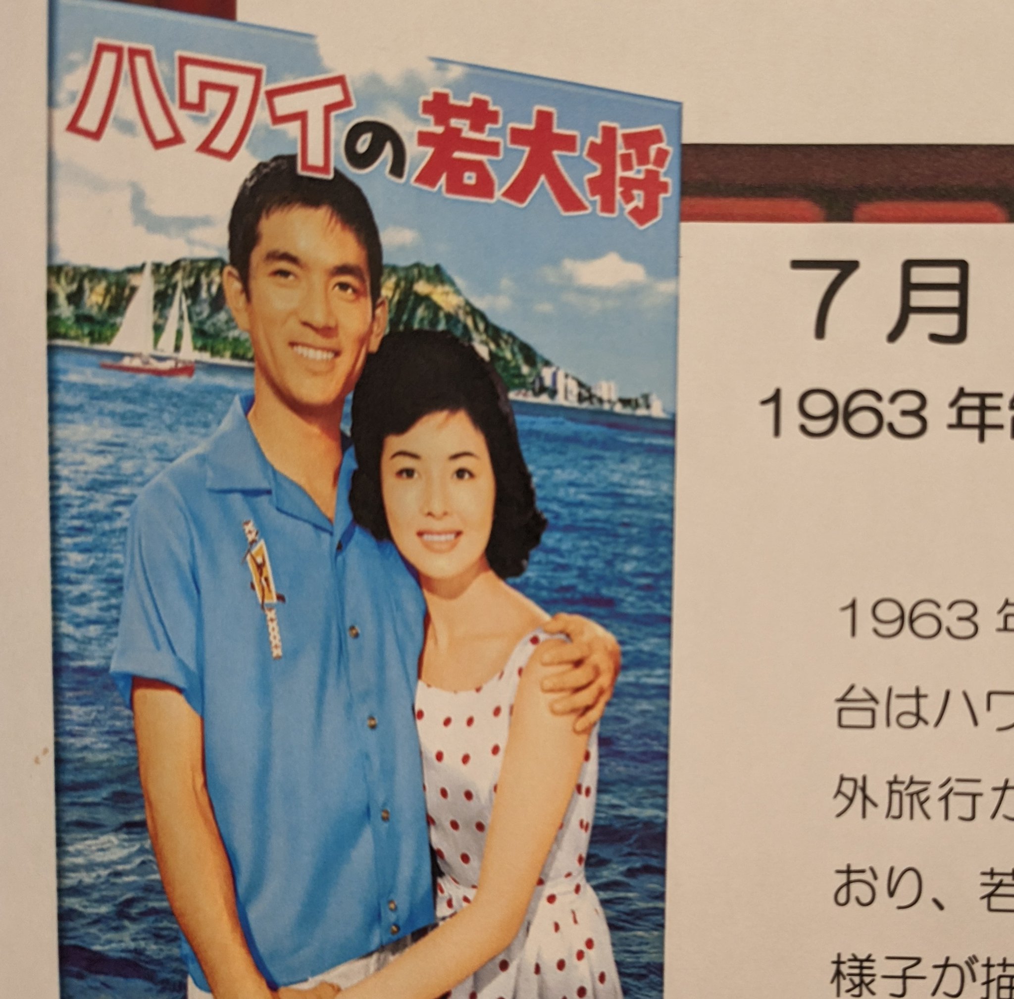 4♪古い映画ポスター ハワイの若大将 加山雄三 星由里子 東映