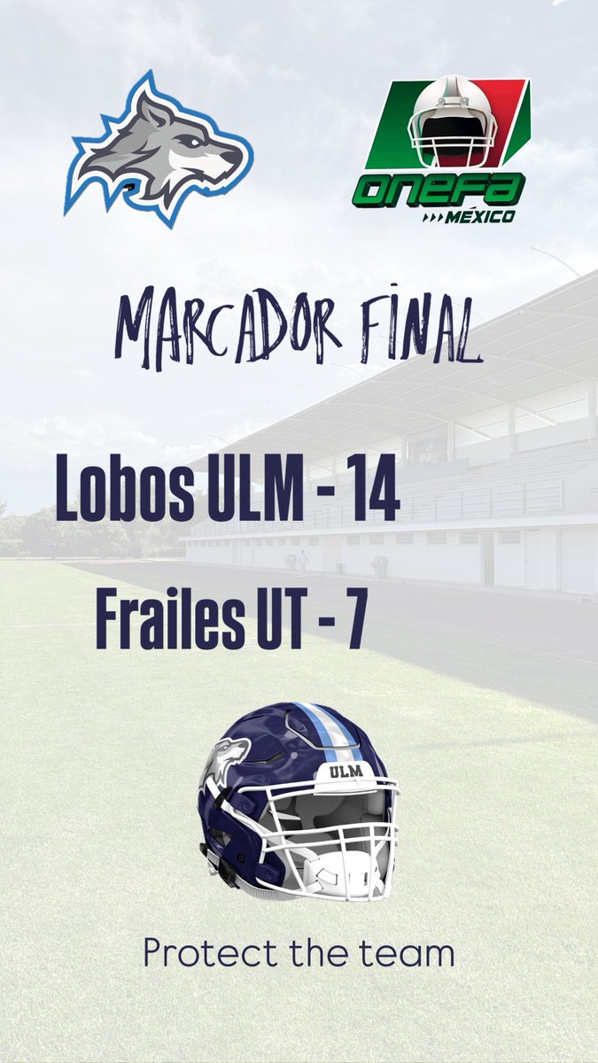 LobosULM_FBA's tweet photo. Resultado final. 💙🐺🩵

PROTECT • THE • TEAM https://t.co/MLBCu7qldv
