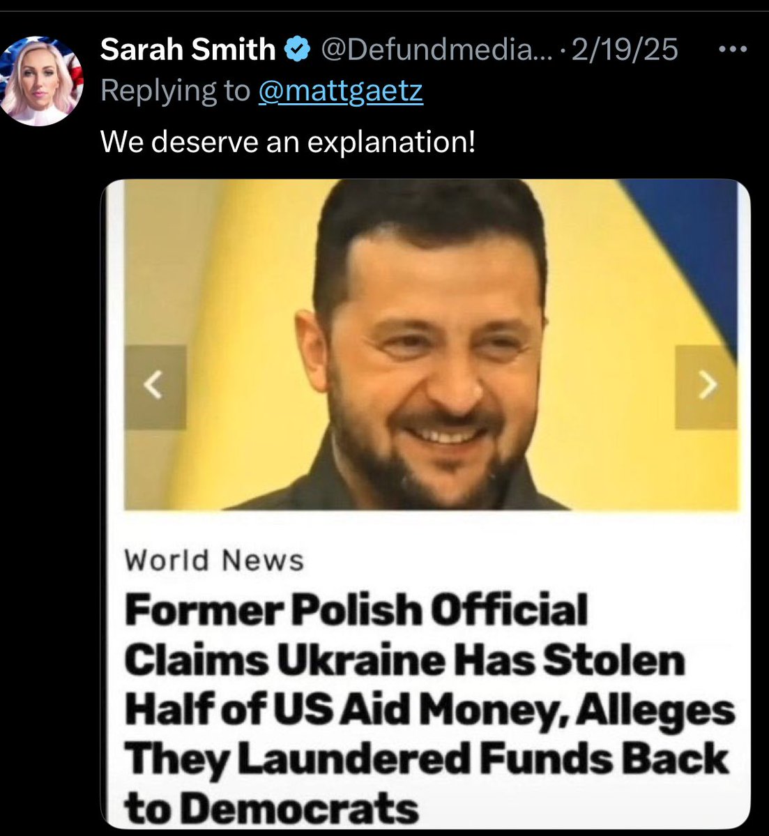 We knew about zelensky corruption month ago…but we allowed him to steal even more…
