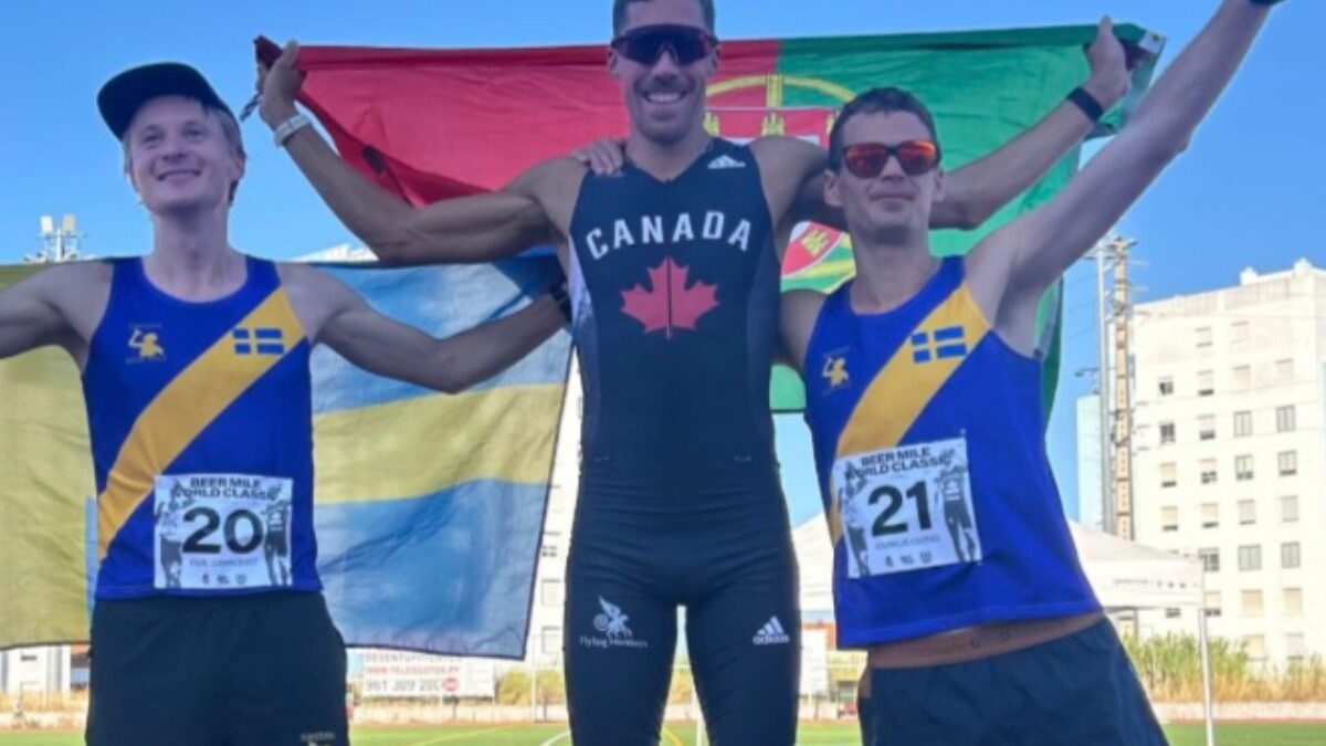 A great wknd to say the word MILE &amp; CANADIANS in the same phrase.  In Quebec over the weekend 9 Canadians broke the 4 min mile in one race (new record).  While in Portugal <a href="/CoreyBellemore/">Corey Bellemore</a> broke the Beer Mile World Record of 4:28 (his own) by 1 sec.  Not bad for a guy doing 70.3s