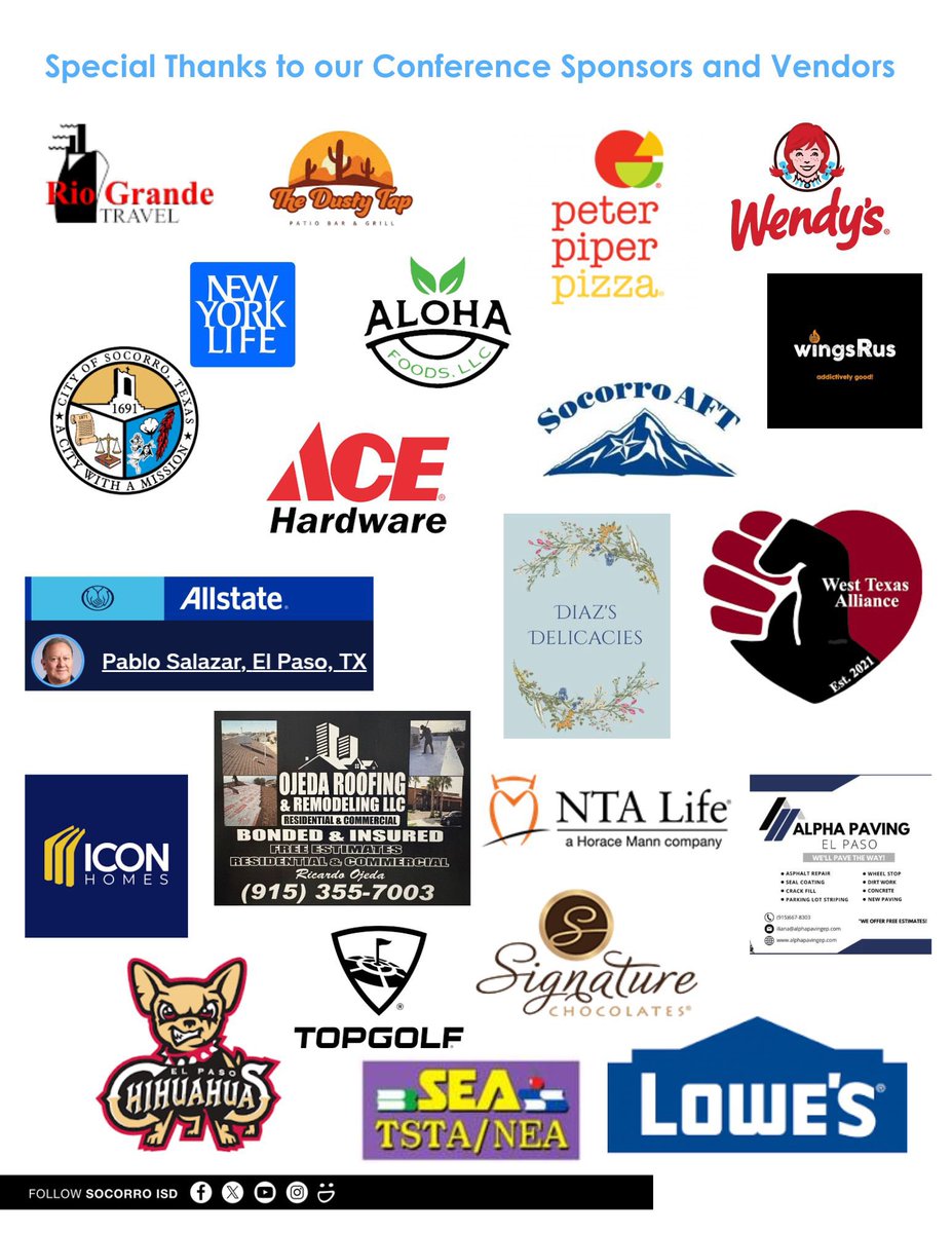 Patricia M Franco (@pfranco_shs) on Twitter photo Welcome Back Bulldog Nation!! Can’t wait to see all our amazing Faculty at our 2nd annual feeder conference on JULY 29th: Leading Forward— Shaping Tomorrow’s Innovators! Thank you to all our vendors for supporting our hardworking faculty and staff! <a href="/Socorro_HS1/">Ignacio Estorga, Ed.D</a> <a href="/SocorroISD/">Socorro ISD</a> Welcome Back Bulldog Nation!! Can’t wait to see all our amazing Faculty at our 2nd annual feeder conference on JULY 29th: Leading Forward— Shaping Tomorrow’s Innovators! Thank you to all our vendors for supporting our hardworking faculty and staff! <a href="/Socorro_HS1/">Ignacio Estorga, Ed.D</a> <a href="/SocorroISD/">Socorro ISD</a>