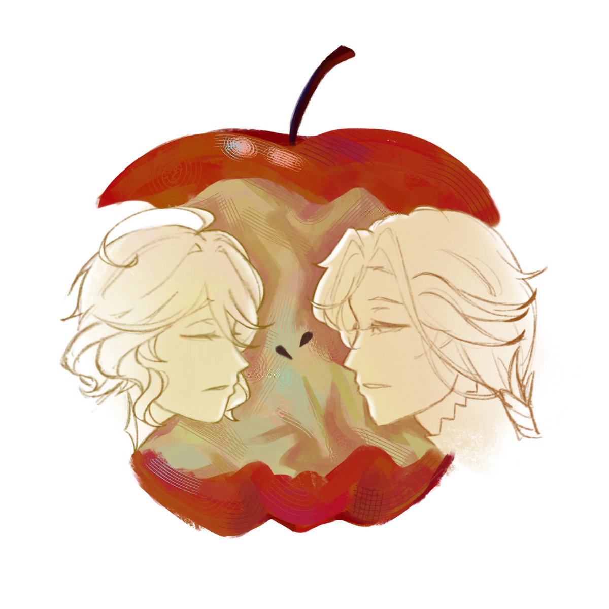 arlellii's tweet image. bad apple art trend #arlefuri