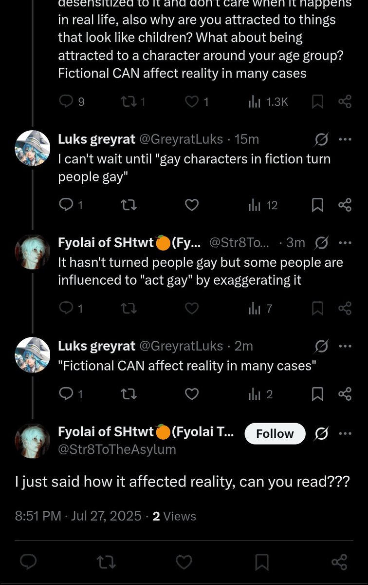 GreyratLuks's tweet image. Bro noticed that he is agreeing with conservatives then blocked me