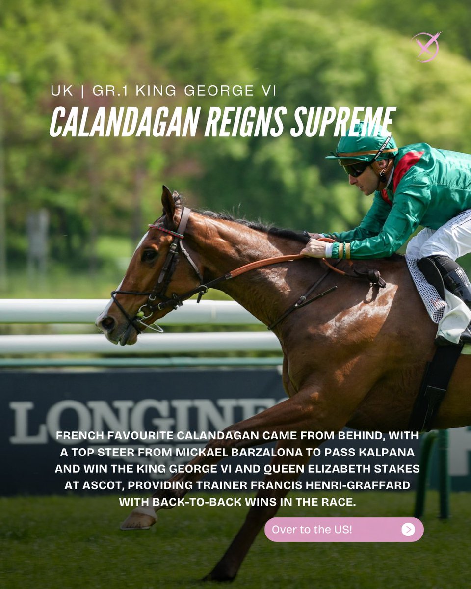 Racing X (@racingx_au) on Twitter photo ๐ THE WEEKEND WRAP
๐ฆ๐บ Rochelle Miles quartet at <a href="/SAJockeyClub/">Morphettville Racecourse</a> secured her place atop the Adelaide Jockeys Premiership.
๐ฌ๐ง CALANDAGAN provided trainer Francis Henri-Graffard with his second King George VI & Queen Elizabeth Stakes win.
๐บ๐ธ LOVESICK BLUES secured his berth in ๐ THE WEEKEND WRAP
๐ฆ๐บ Rochelle Miles quartet at <a href="/SAJockeyClub/">Morphettville Racecourse</a> secured her place atop the Adelaide Jockeys Premiership.
๐ฌ๐ง CALANDAGAN provided trainer Francis Henri-Graffard with his second King George VI & Queen Elizabeth Stakes win.
๐บ๐ธ LOVESICK BLUES secured his berth in