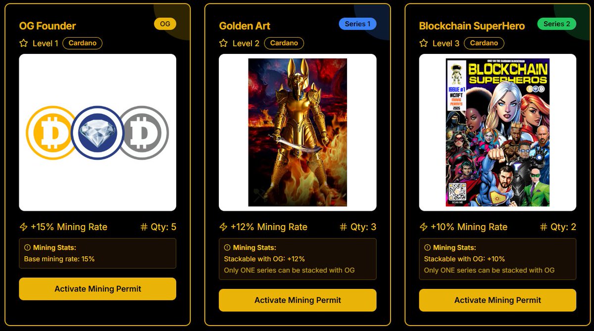 DigitalGold2022's tweet image. 🎮 VIRTUAL MINER = VIP 🎮
With the GOLDMINE ARCADE (BETA) launching August 1st, we’re giving a special shoutout to all our Virtual Miners —
💎 Your MINING PERMIT NFT is your VIP GAME PASS!
No need to buy anything to collect rewards. Just log in, play, win, and collect $DSLVR &…