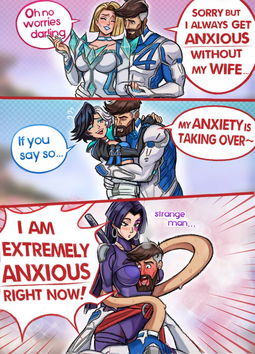 Reed is anxious... 👉👈😳 #MarvelRivals