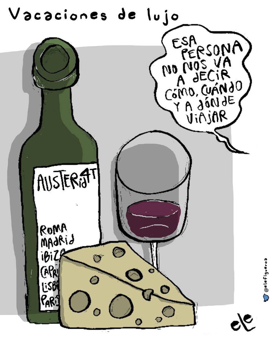¿Acaso #EsaPersona está detrás de las #Filtraciones?

#Vacaciones de #Lujo,  cartón de  <a href="/elefigueroa/">eLe</a>