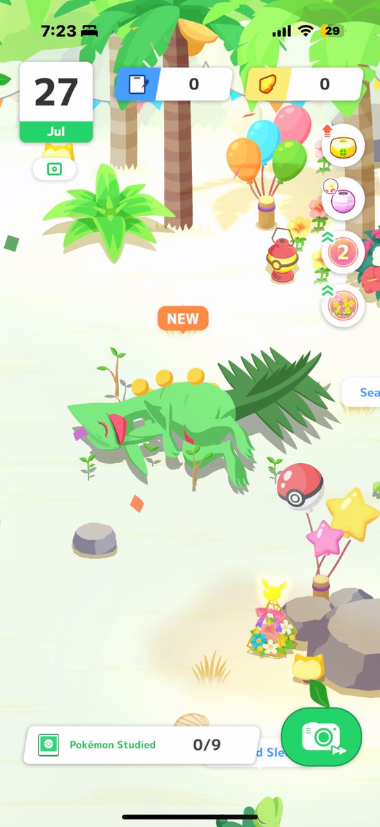 #ポケスリ2周年をいっしょに 
ラストは芽が出たジュカインでした🌱
メガニウムしかり、周りにポジティブな影響を与えてる感じがとても良い◎