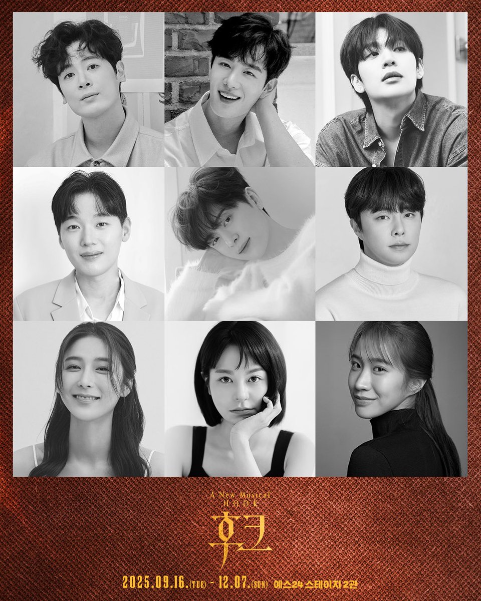 kontentz's tweet image. [#후크] 캐스팅 공개🪝

후크가 돌아왔다!
𝐇𝐎𝐎𝐊 𝐈𝐒 𝐁𝐀𝐂𝐊! 

후크 | #박규원 #최호승 #박상혁
피터 | #김도빈 #동현 #최민우
웬디 | #정우연 #김주연 #박새힘
_
𝟐𝟎𝟐𝟓.𝟎𝟗.𝟏𝟔 - 𝟏𝟐.𝟎𝟕
예스24 스테이지 2관