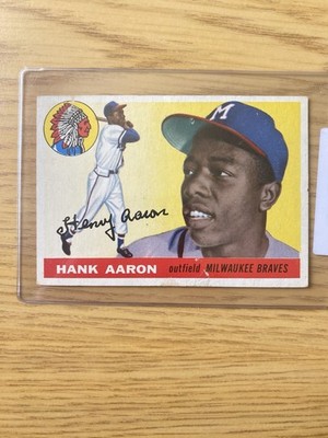 nothingbutcard's tweet image. 1955 Topps Hank Arron #47 #ad #thehobby cardpromoter.com/2025/07/27/bas…