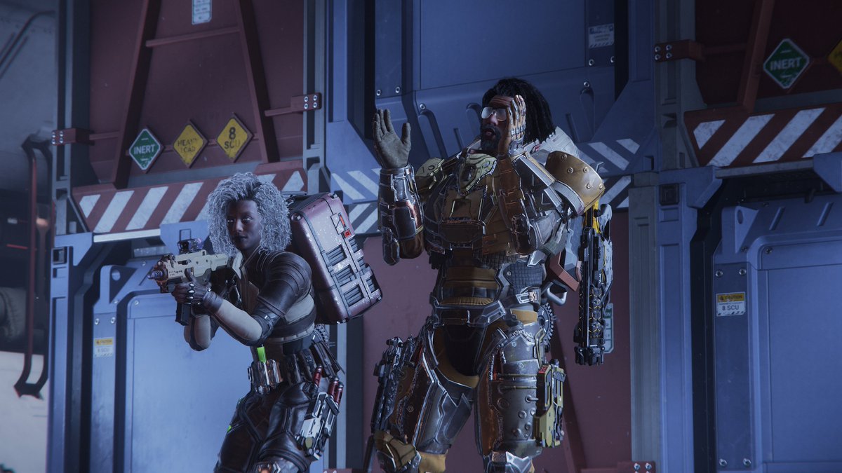 chonkrider's tweet image. Had Shock and Groza with me today for a Race for Stanton run, but of course, it all went borked in the end. Still, I ended up helping Groza on a derelict mission instead. Loved every second of it! #StarCitizen