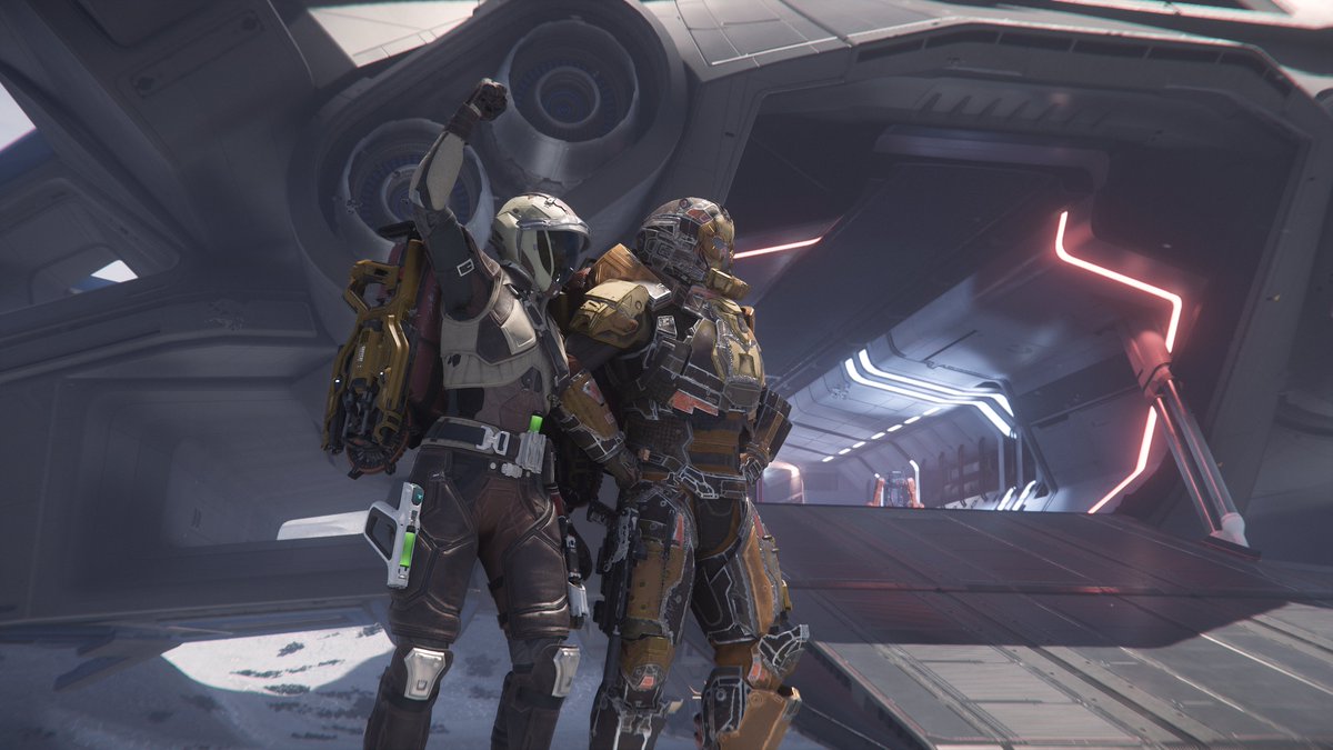 chonkrider's tweet image. Had Shock and Groza with me today for a Race for Stanton run, but of course, it all went borked in the end. Still, I ended up helping Groza on a derelict mission instead. Loved every second of it! #StarCitizen